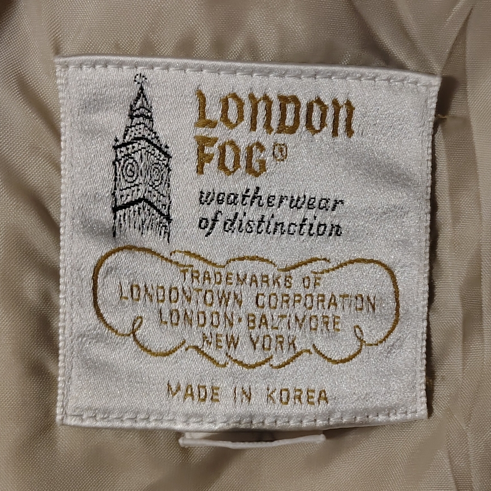 London Fog Vintage Men's Harrington Lightweight Beige Jacket Size 44 Reg - Picture 3 of 10
